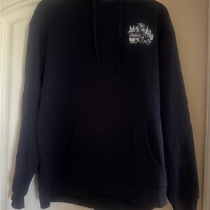 Men's Black Graphic Hoodie